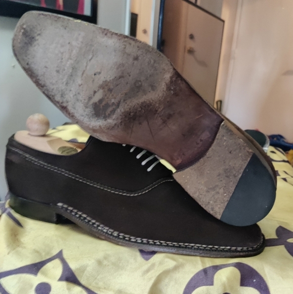 Sutor mantellassi brown suede oxfords - Picture 11 of 11